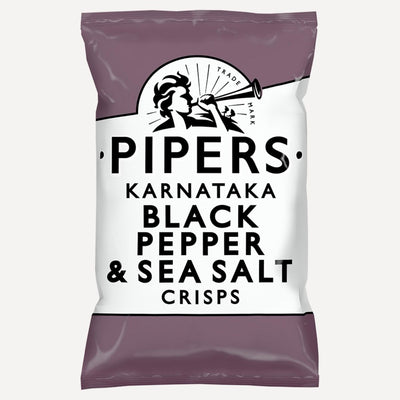 Pipers Crisps Karnataka Black Pepper and Sea Salt Flavour by Pipers Crisps