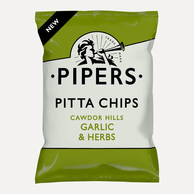 Pipers Cawdor Hills Garlic and Herbs Pitta Chips